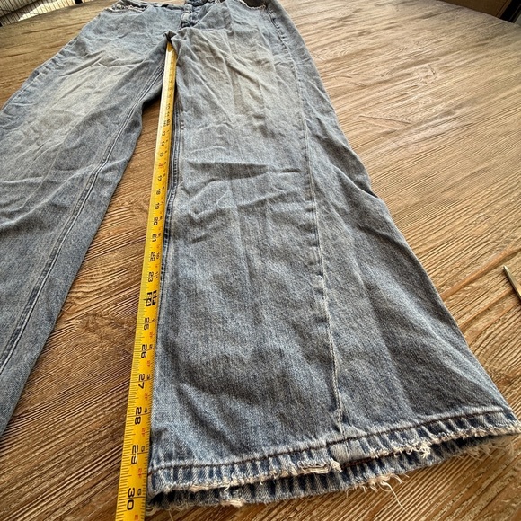Pistola Blue Denim wide leg distressed Jeans 31 - Picture 10 of 12